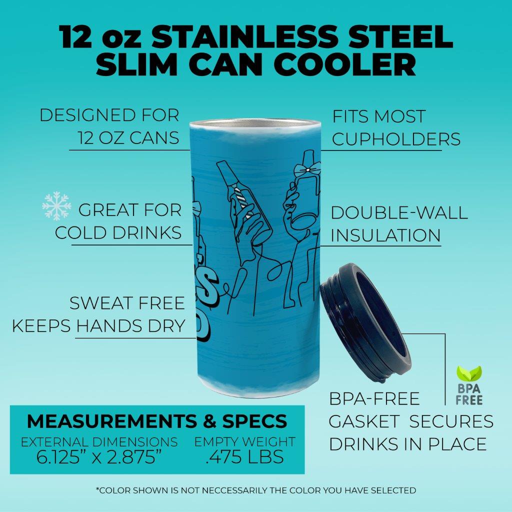 Trend Setters Original (Groom Squad) 12 oz Stainless Steel Slim Can Cooler SSKOOW0034